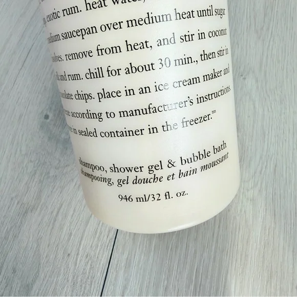 Philosophy Coconut Chocolate Chip Ice Cream Shower Gel • Rare • Discontinued - Picture 5 of 5